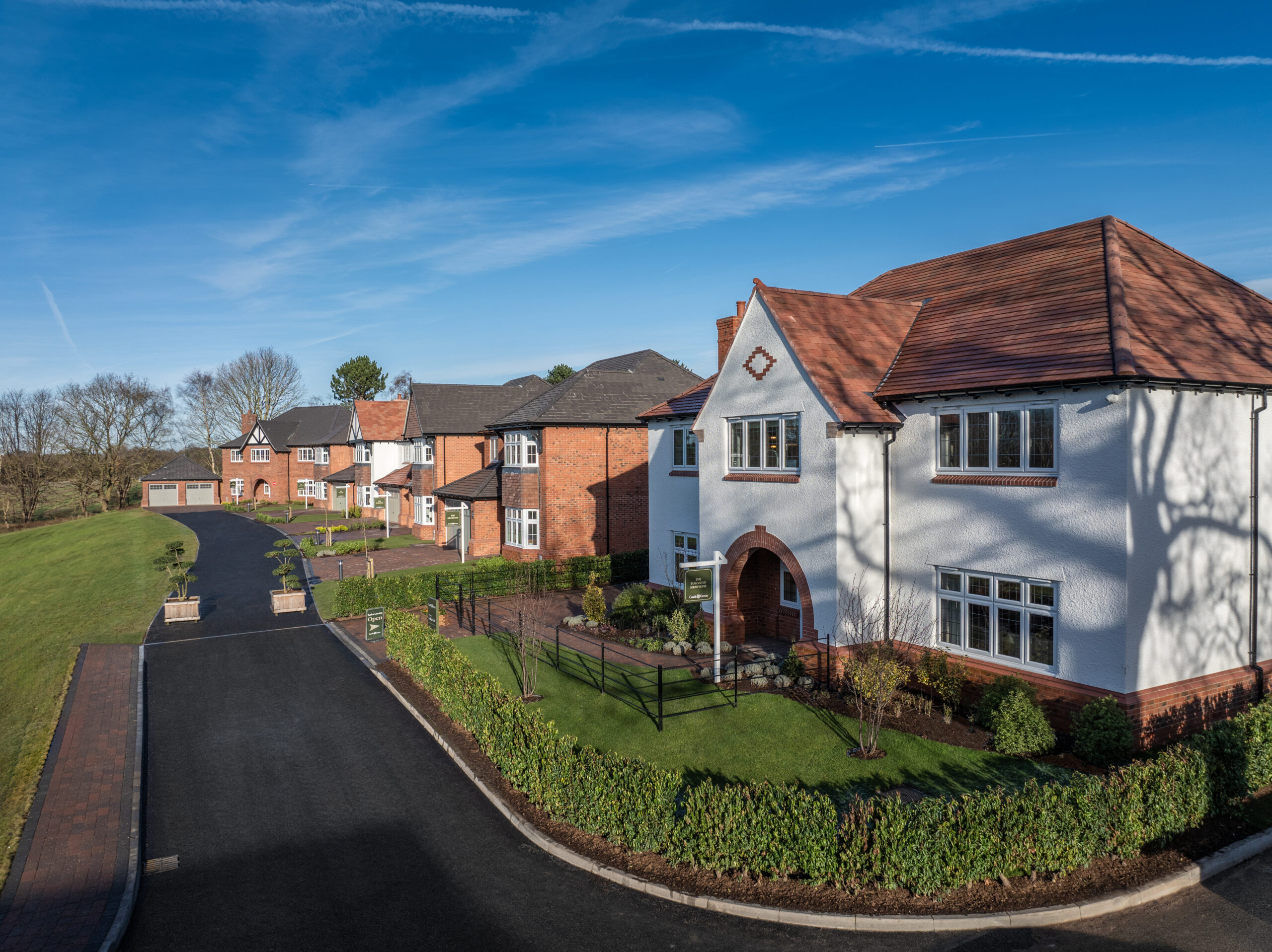 Part of the Castle Green Homes College Park development at Christleton